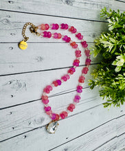 Load image into Gallery viewer, Genuine Raspberry Punch Beaded Necklace
