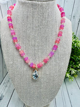 Load image into Gallery viewer, Genuine Raspberry Punch Beaded Necklace
